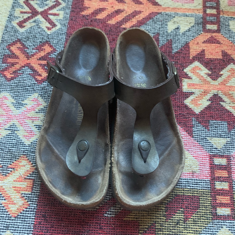 Size 39 Gizeh Birko-Flor Birkenstock's Golden Brown